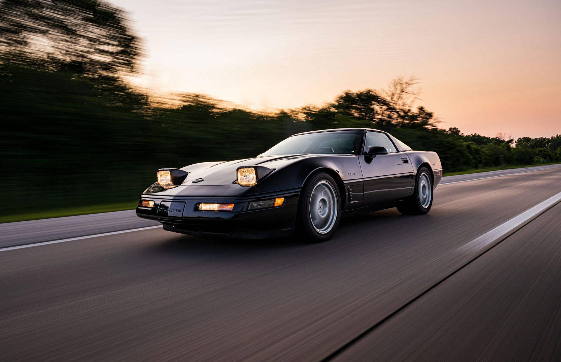 1992 Corvette ZR-1 Coupe in Black Rose Metallic