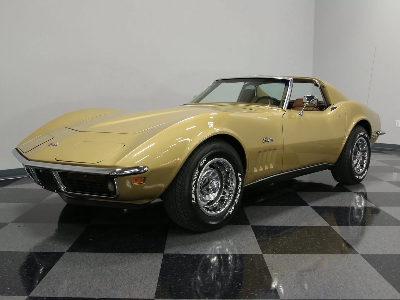 1969 Corvette Coupe in Riverside Gold.