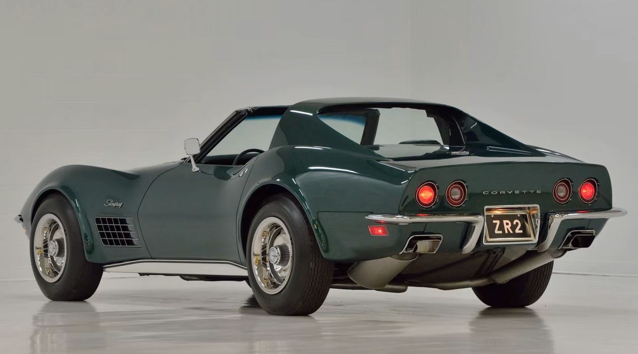 Mecum’s 1971 Chevrolet Corvette Export ZR2 Coupe is one of just 12 ZR2s built and is believed to be the last ZR2 ever assembled, making it a true unicorn in Corvette big-block lore. Built around the LS6 454 with aluminum heads and heavy-duty road-race hardware, this car layers the already brutal ZR2 package with rare export-spec details and Bloomington Gold certification. Showing just 10 miles, it presents essentially as-delivered, an unrestored time capsule from the height of GM’s big-block era. Crossing the block as Lot S116 at Indy in 2023, it sold in Indianapolis on May 20, 2023, for a staggering $715,000. (Image courtesy of Mecum.com)