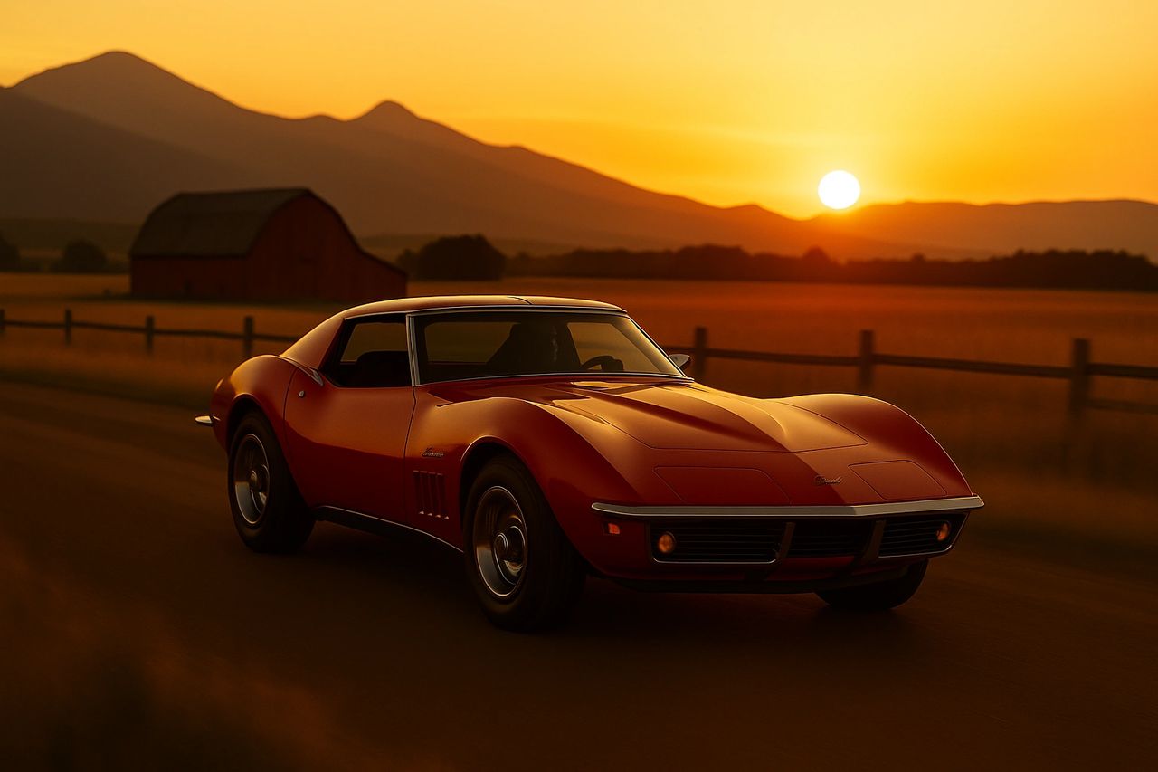 It’s easy to picture yourself behind the wheel of a Corvette like this—America’s sports car, carving its way through the rolling fields of the Heartland as the sun dips low on the horizon. No other automobile embodies freedom, performance, and the open road quite like a Corvette. With its unmistakable curves and raw presence, the C3 isn’t just a car—it’s a symbol of American pride, independence, and the timeless pursuit of driving passion.