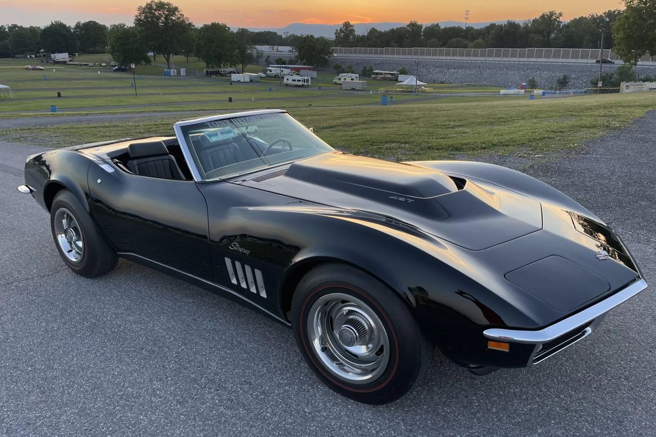 1969 Corvette Convertible in Tuxedo Black (Image courtesy of bringatrailer.com)