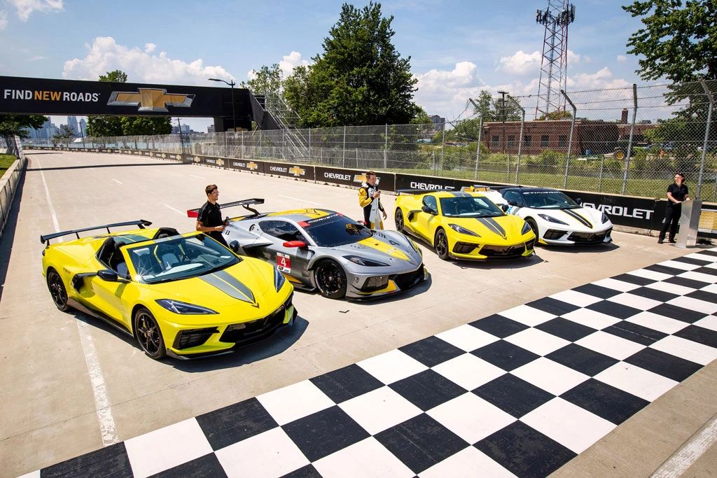 Captured at Detroit’s Raceway at Belle Isle Park, this lineup was a perfect “bridging the worlds” moment for the C8 era: the IMSA GTLM Championship Edition Convertible staged alongside the Corvette C8.R race car, with the Championship Edition Coupe completing the street-car bookends and the white Stingray Convertible pace car anchoring the scene in real event duty. Per the on-site run, Jordan Taylor was at the wheel of the Championship Edition Convertible, Tommy Milner was paired with the C8.R, the Championship Edition Coupe was driven by Antonio García (not pictured here), and Nick Tandy handled the pace-car convertible. What makes the image hit is how clearly it tells the story without a single paragraph of explanation: race-bred DNA in the center, street-legal tributes on either side, all on the same ribbon of concrete that hosted Corvette Racing’s Detroit spotlight. Corvette Racing’s lead photographer, Richard Prince, captured the moment in a way only an insider can—clean composition, unmistakable context, and the kind of “this actually happened” authenticity that future Corvette historians will keep coming back to. (Image: GM/Richard Prince)
