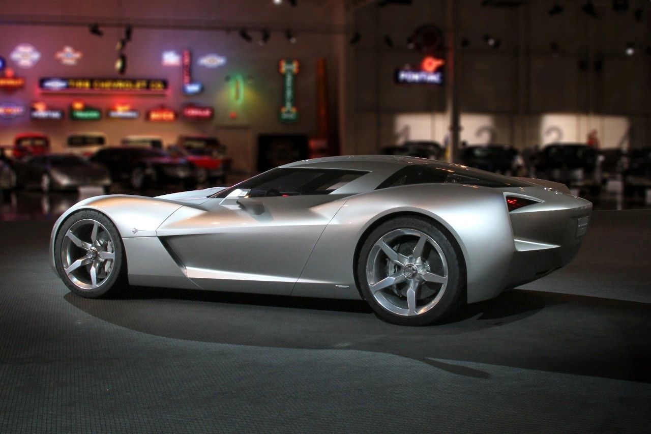 The 2009 Corvette StingRay Concept Car on display at GM's Heritage Center in Sterling Heights, Michigan. (Image courtesdy of GM Media LLC.)