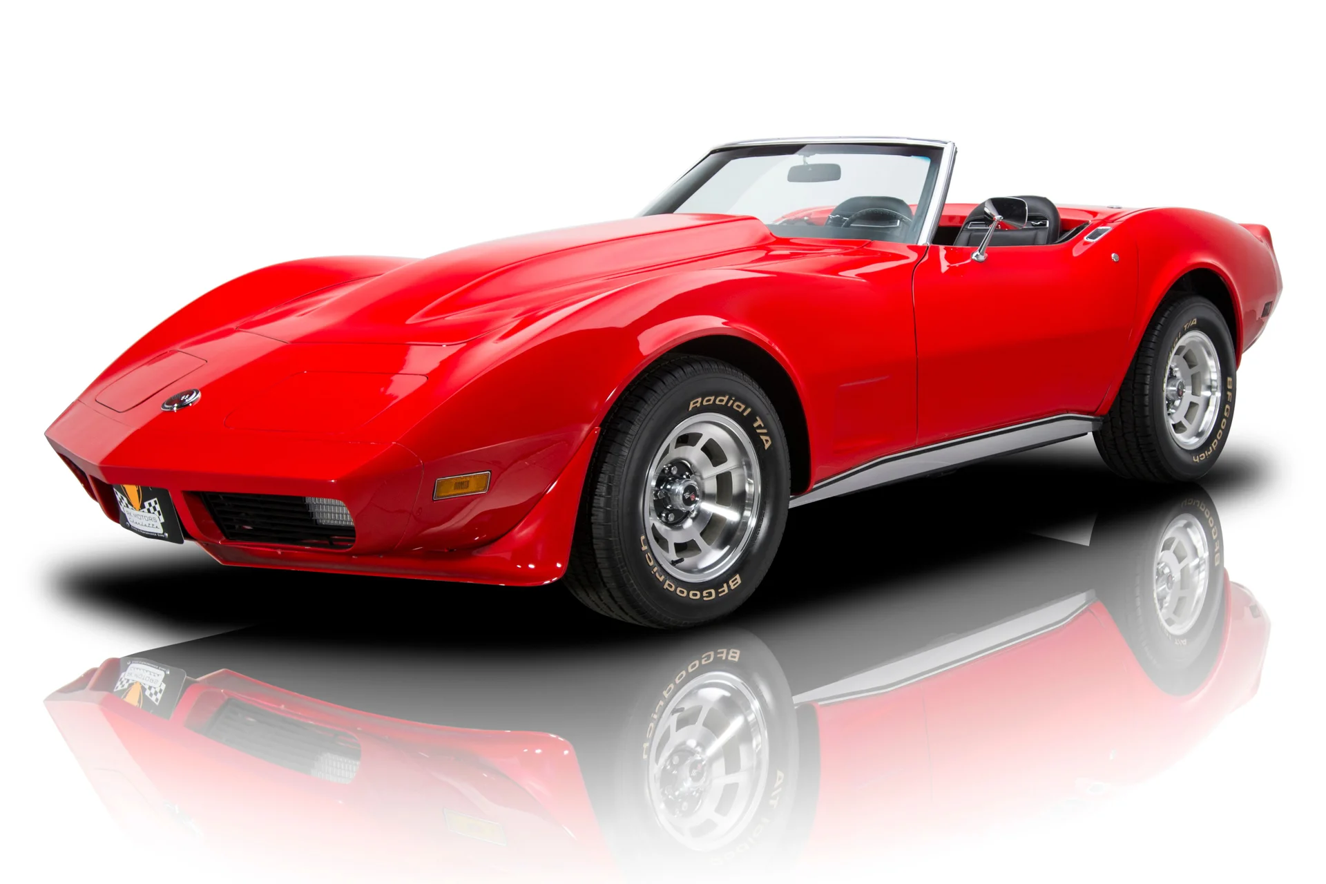 1974 Corvette Convertible in red.