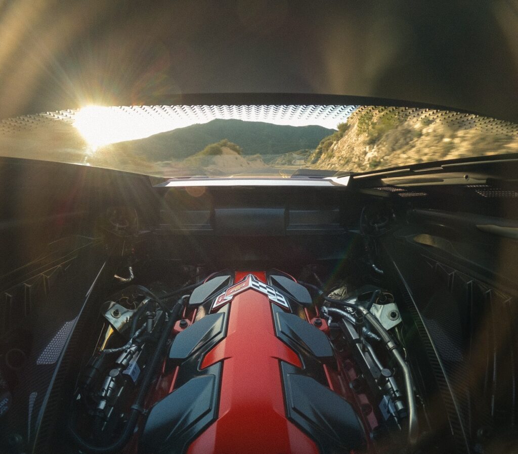 The 2027 Corvette Grand Sport X expands the Grand Sport formula into new territory, pairing Chevrolet’s next-generation LS6 small-block V-8 with electrified all-wheel-drive performance to create a more powerful and technologically ambitious interpretation of the badge. (Image courtesy of GM Media LLC.)