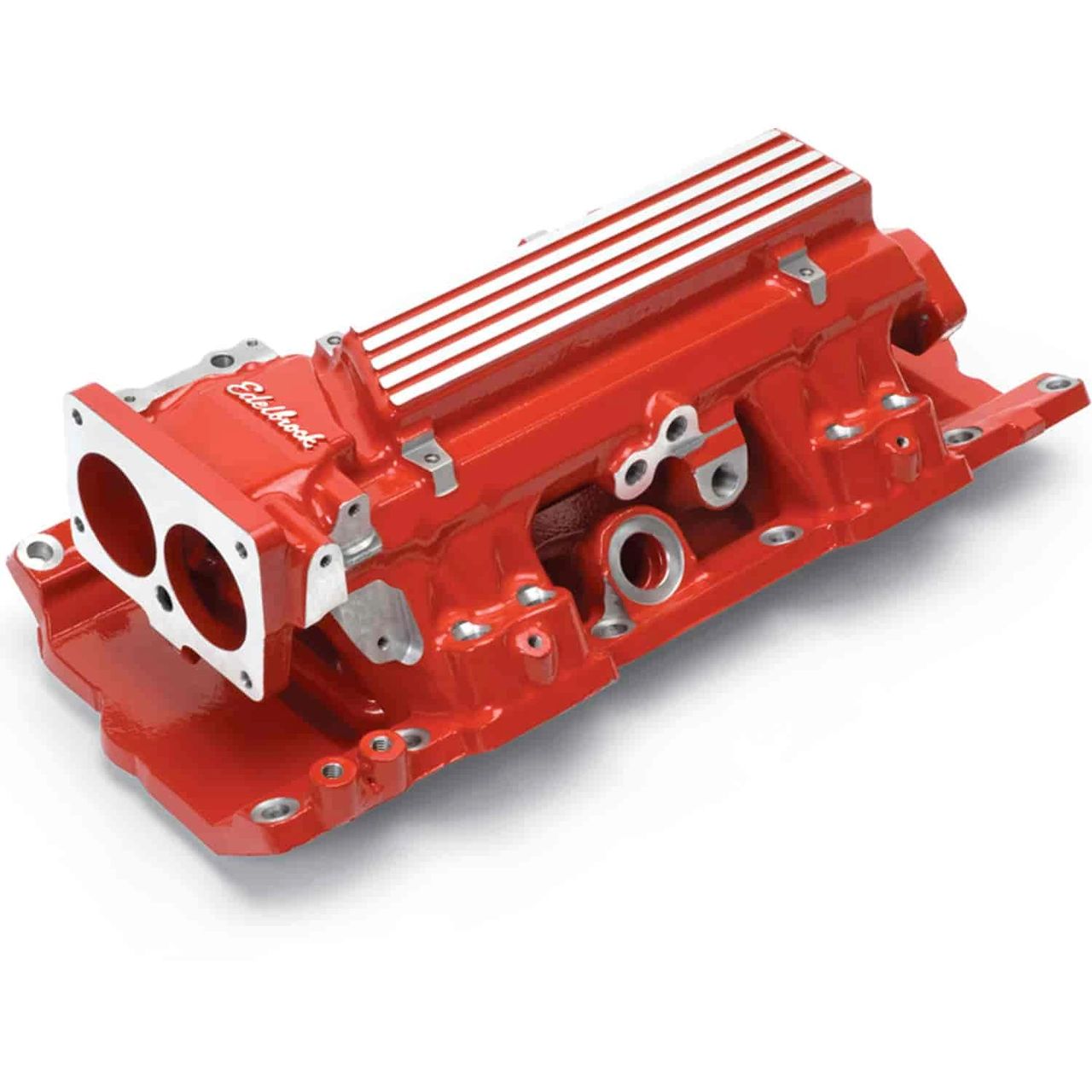 Think of it as the LT4’s “lungs,” turned up. This high-flow intake—Edelbrock’s take on the LT4-style manifold—uses cleaner, less restrictive runners and a larger plenum to move more air with less effort. The result is sharper throttle response and a fatter power curve upstairs, especially when paired with a freer-breathing cam and heads. The trademark finned top and red finish nod to the factory LT4 while the aftermarket casting quality, thicker flanges, and port-match potential make it a smart, bolt-on path to real gains without sacrificing street manners.  NOTE: Edelbrock has since discontinued manufacturing this intake manifold.