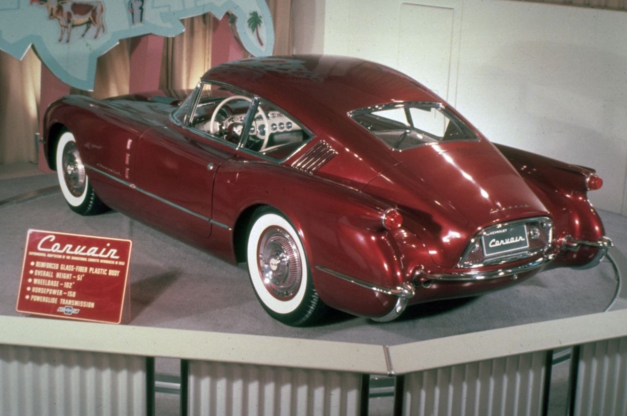 1954 Corvette Corvair on display at the 1954 Motorama. (Image courtesy of GM Media LLC.)