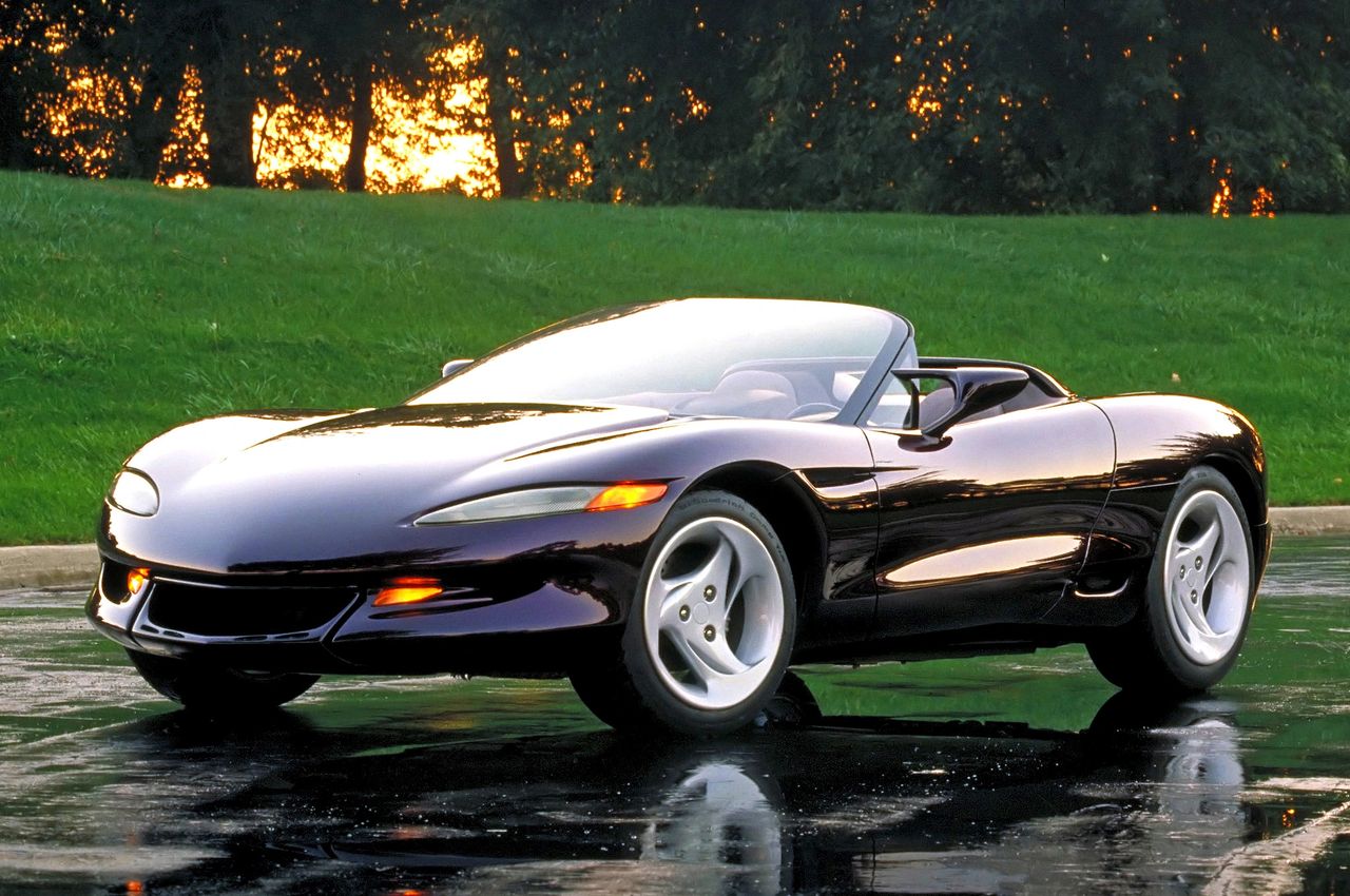 The sleek Corvette Stingray III concept captured attention with futuristic surfacing, minimalist proportions, and advanced technology. Yet despite the excitement, GM never moved it into production. The radical design was deemed too far ahead of its time, with styling and packaging that would have been difficult—and prohibitively expensive—to translate into a street-legal car. Add in early ’90s budget constraints and shifting corporate priorities, and the Stingray III remained a showpiece of possibility rather than the foundation for the next Corvette. (Image courtesy of GM Media LLC.)