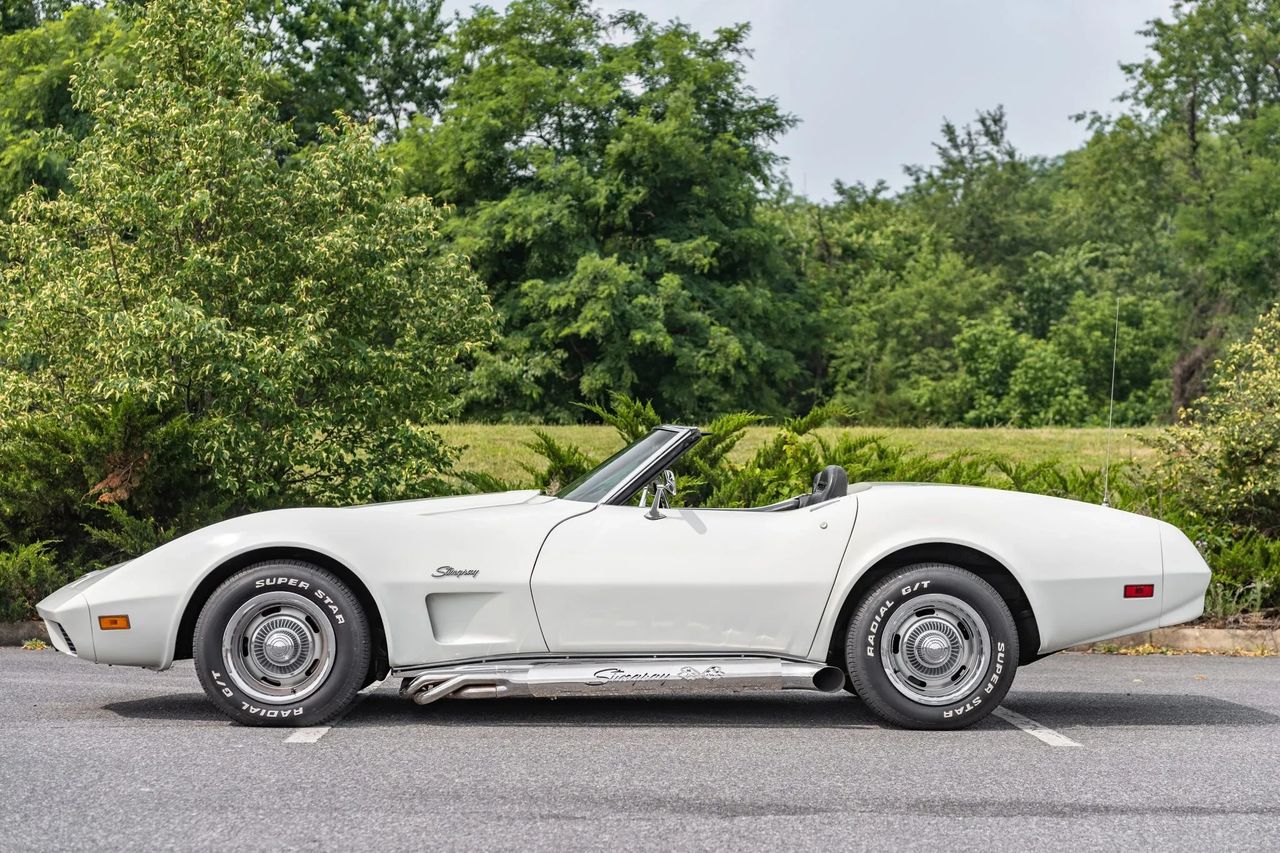 By 1974, the Corvette convertible was nearing the end of its run, and this Classic White Stingray captures the elegance of a body style living out its final chapters. Safety concerns—particularly looming federal rollover standards—had Detroit bracing for regulations that threatened the viability of open-top cars. Even though many of those rules never fully materialized, Chevrolet made the strategic decision to discontinue the convertible after 1975, focusing instead on the structurally stiffer, easier-to-certify coupe. As a result, late C3 convertibles like this one have become especially meaningful: they represent the last era in which the Corvette embraced true open-air motoring before a 10-year hiatus, and they reflect a moment when engineering realities and regulatory pressure reshaped the future of America’s sports car. (Image source: bringatrailer.com)