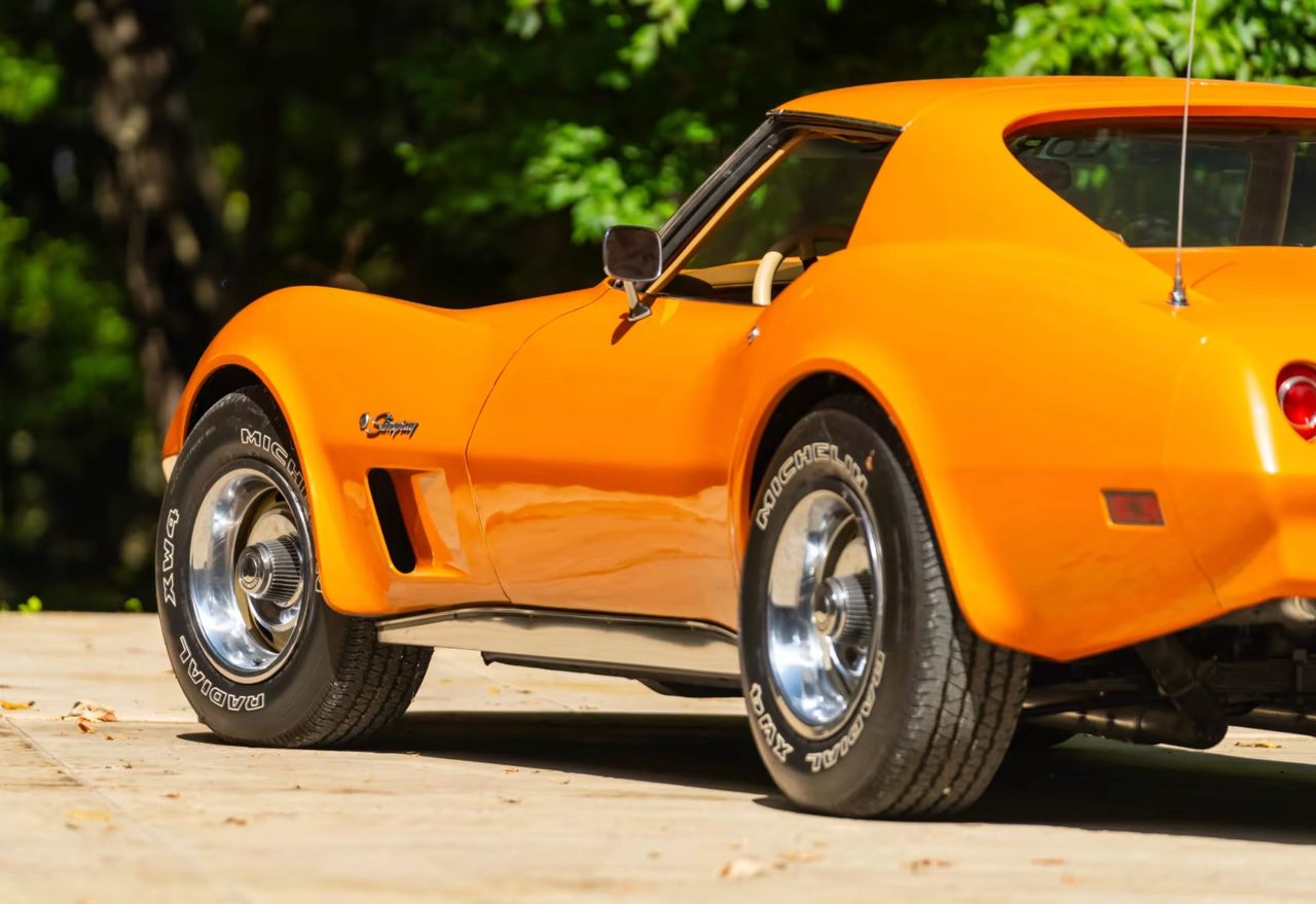 The 1974 Corvette endures as a landmark model year—an unmistakable blend of classic C3 styling, transitional engineering, and the final chapter of the big-block era. Its softened bumpers, reworked exhaust, and refined interior signaled the Corvette’s pivot toward a more sophisticated grand-touring identity, even as it continued to deliver the V8 character enthusiasts expected. Today, collectors and historians view the ’74 as a pivotal bridge between raw muscle and the more regulated performance landscape that followed. It remains iconic not only for what it was, but for what it represents: the Corvette’s unwavering ability to adapt, evolve, and stay true to its spirit. (Image courtesy of mecum.com)