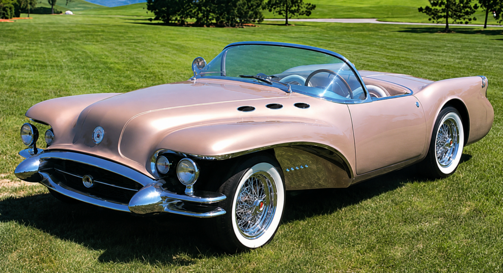 1954 Buick Wildcat II in alternate champagne/rose gold paint color.
