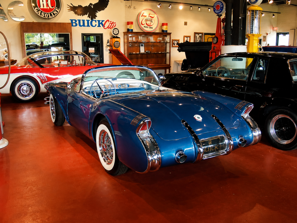 1954 Buick Wildcat II on display at the Sloan Museum in Flint, Michigan.
