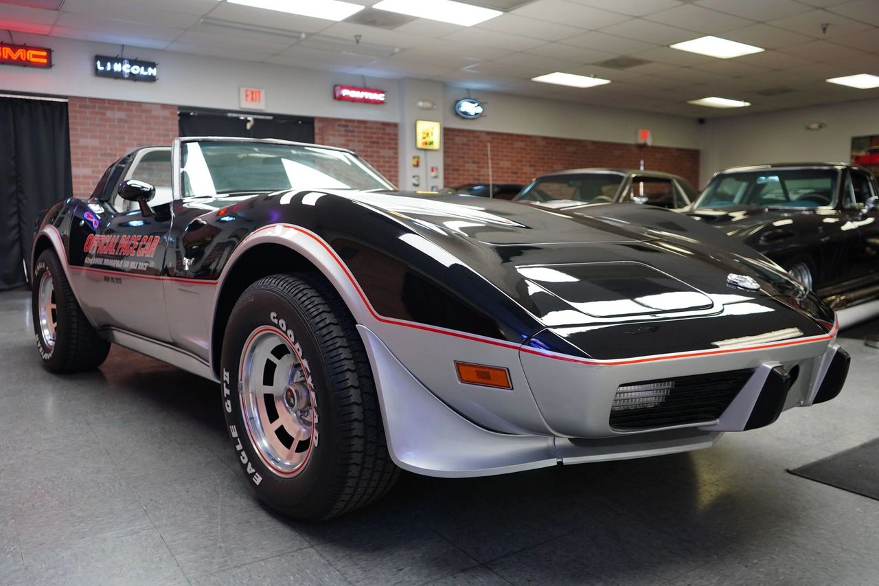 The 1978 Corvette Indy Pace Car wasn’t rare so much as allocated: Chevrolet sent roughly one car to each of its 6,500-plus dealers—6,502 in total—turning it into a showroom magnet rather than a true limited build. That strategy made the Pace Car a halo piece, parked under bright lights to pull traffic and sell regular Stingrays. It worked then, and the playbook lives on today—manufacturers still use eye-catching pace cars and special editions to draw buyers through the door. (Image courtesy of classiccaraddict.com) The 1978 Corvette Indy Pace Car wasn’t rare so much as allocated: Chevrolet sent roughly one car to each of its 6,500-plus dealers—6,502 in total—turning it into a showroom magnet rather than a true limited build. That strategy made the Pace Car a halo piece, parked under bright lights to pull traffic and sell regular Stingrays. It worked then, and the playbook lives on today—manufacturers still use eye-catching pace cars and special editions to draw buyers through the door. (Image courtesy of classiccaraddict.com)