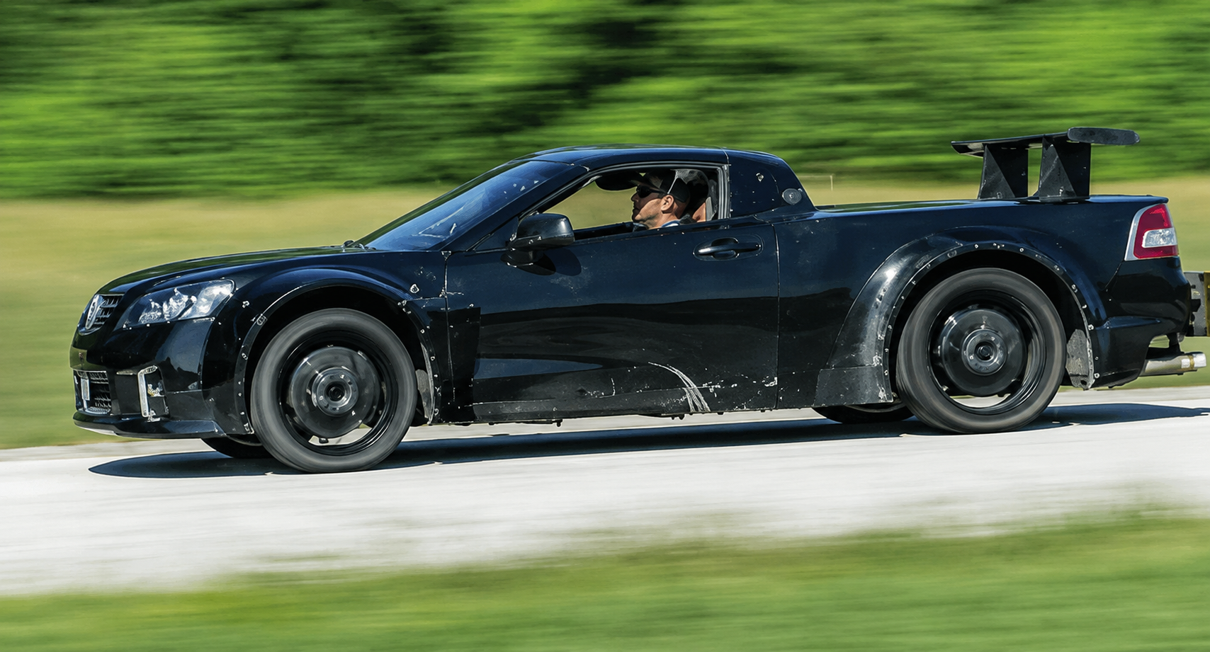 Holden-based “Blackjack” development mule testing the mid-engine architecture that would eventually lead to the C8 Corvette.